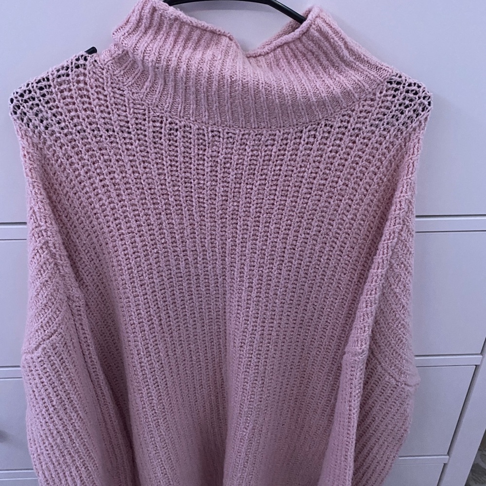 American Eagle Oversized Pink Sweater